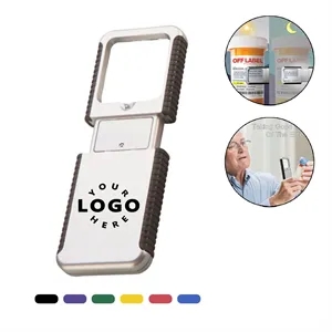 Custom LED Slide Out Magnifier Card With Lighted Lens