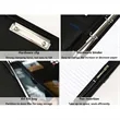 A4 Leather Zipper Portfolio With Handle And Calculator | https://www.bestnamebadges.com