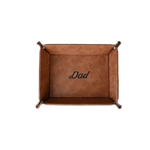 Leather Folding Trays Holder