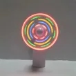 Pre-Programmed Handheld LED Flashing Fan Mini MultiColor | https://www.bestnamebadges.com