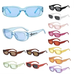 Unisex Vintage Rectangular Sunglasses For Outdoor Travel