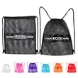 Mesh Drawstring Backpack Bag for Swimming Basketball | https://www.bestnamebadges.com
