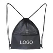 Mesh Sport Polyester Drawstring Backpack | https://www.bestnamebadges.com