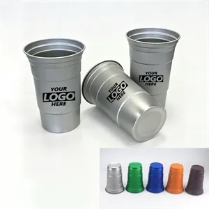 16oz Aluminum Cups Cold Coffee Party