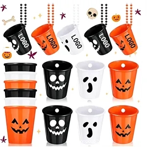 Halloween Skull Shot Glass Necklace Cup Favors