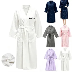 Waffle Weave Unisex Bathrobe