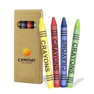 Multicolor Wax Crayon Set In Cardboard Box