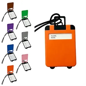 Suitcase Shaped Luggage Tag with Pop Up Cover