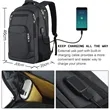 Large Capacity Travel Laptop Backpack with USB Charging Port | https://www.bestnamebadges.com