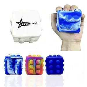 Customizable Logo Silicone Push Pop Cube Stress Reliever