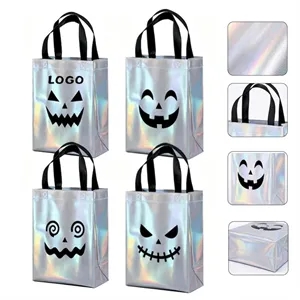 Custom Halloween Holographic Non-Woven Tote Bag
