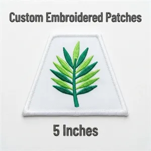 5 inches - 100% Custom Embroidered Patches - Hook & Loop