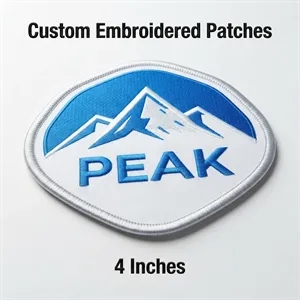 4 inches - 100% Custom Embroidered Patches - Hook & Loop