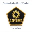 3.5 inches - 100% Custom Embroidered Patches - Hook & Loop | https://www.bestnamebadges.com