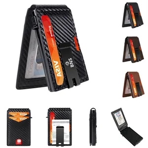 RFID Aluminum Card Holder With Money Clip