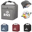 Roll Top Insulated Lunch Tote With Front Pocket | https://www.bestnamebadges.com
