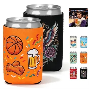 Full Color Economy Foam 12Oz Can Cooler Sleeve