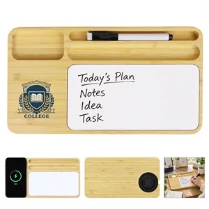 Bamboo 15W Phone Wireless Charger W/ Writing Board