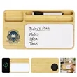 Bamboo 15W Phone Wireless Charger W/ Writing Board | https://www.bestnamebadges.com