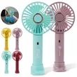 USB Rechargeable Mini Portable Fan with Base | https://www.bestnamebadges.com