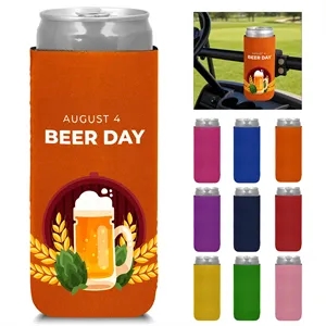 12Oz Slim Neoprene Magnetic Can Cooler Sleeve