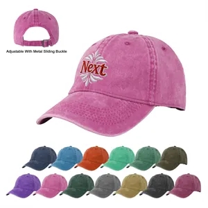 6 Panel Unstructured Washed Cotton Baseball Hat