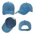 6 Panel Unstructured Washed Cotton Baseball Hat | https://www.bestnamebadges.com