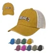 6 Panel Washed Cotton Soft Trucker Hat W/ Mesh Back | https://www.bestnamebadges.com