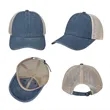6 Panel Washed Cotton Soft Trucker Hat W/ Mesh Back | https://www.bestnamebadges.com