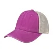 6 Panel Washed Cotton Soft Trucker Hat W/ Mesh Back | https://www.bestnamebadges.com