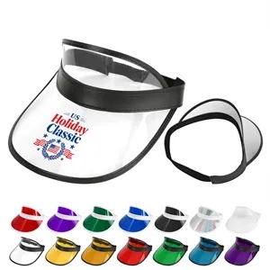 Wide Brim Plastic Sun Visor Hat