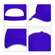 6 Panel Structured Cotton Twill Sandwich Baseball Cap | https://www.bestnamebadges.com