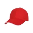 6 Panel Structured Cotton Twill Sandwich Baseball Cap | https://www.bestnamebadges.com