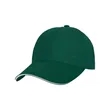 6 Panel Structured Cotton Twill Sandwich Baseball Cap | https://www.bestnamebadges.com