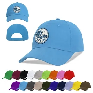 6 Panel Low Profile Unstructured Cotton Baseball Cap