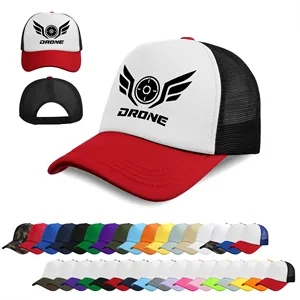 5 Panel Foam Trucker Hat Mesh Back Baseball Cap