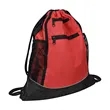 Sports Drawstring Backpack W/ Mesh Ball Bag | https://www.bestnamebadges.com