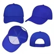 5 Panel Structured Polyester Cotton Baseball Hat | https://www.bestnamebadges.com