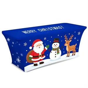 6' Full Color Spandex Rectangle Stretch Table Cloth