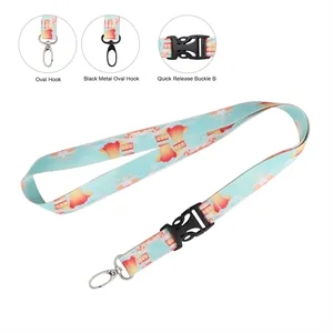 3/4" Sublimation Detachable ID Lanyard W/ Oval Hook