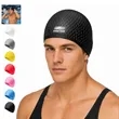 Waterproof Non Slip Silicone Swim Cap For Adults | https://www.bestnamebadges.com