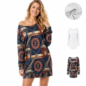 Women's Off Shoulder Long Sleeve Cocktail Mini Dress