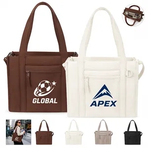 Lightweight Puffer Quilted Work Tote Handbag