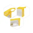 Clear Zippered Toiletry Bag W/ Handle 6.3"x4"x1.5" | https://www.bestnamebadges.com