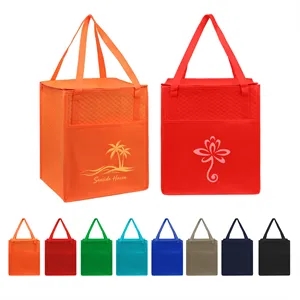 Thermal Super Shopping Tote Bag W/ Bottom Insert