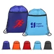 14"x16" Drawstring Sports Bag Backpack W/ Mesh Pockets | https://www.bestnamebadges.com