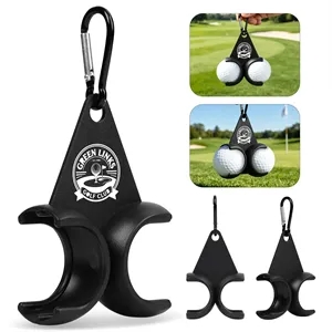 Portable Plastic Golf Ball Holder W/ Carabiner