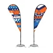 9' Double Side Full Color Teardrop Flag Kit W/ Optional Base | https://www.bestnamebadges.com