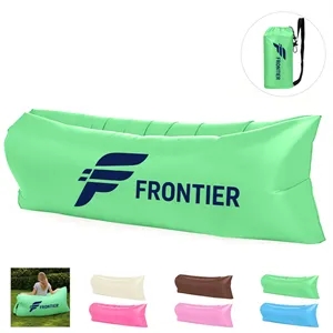Camping Inflatable Couch Air Lounger Chair W/ Storage Bag
