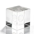 2" 3D Etching Custom Crystal Cube Desk Decor | https://www.bestnamebadges.com